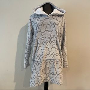 Disney Mickey Head Long Sherpa Hoodie with pocket Medium